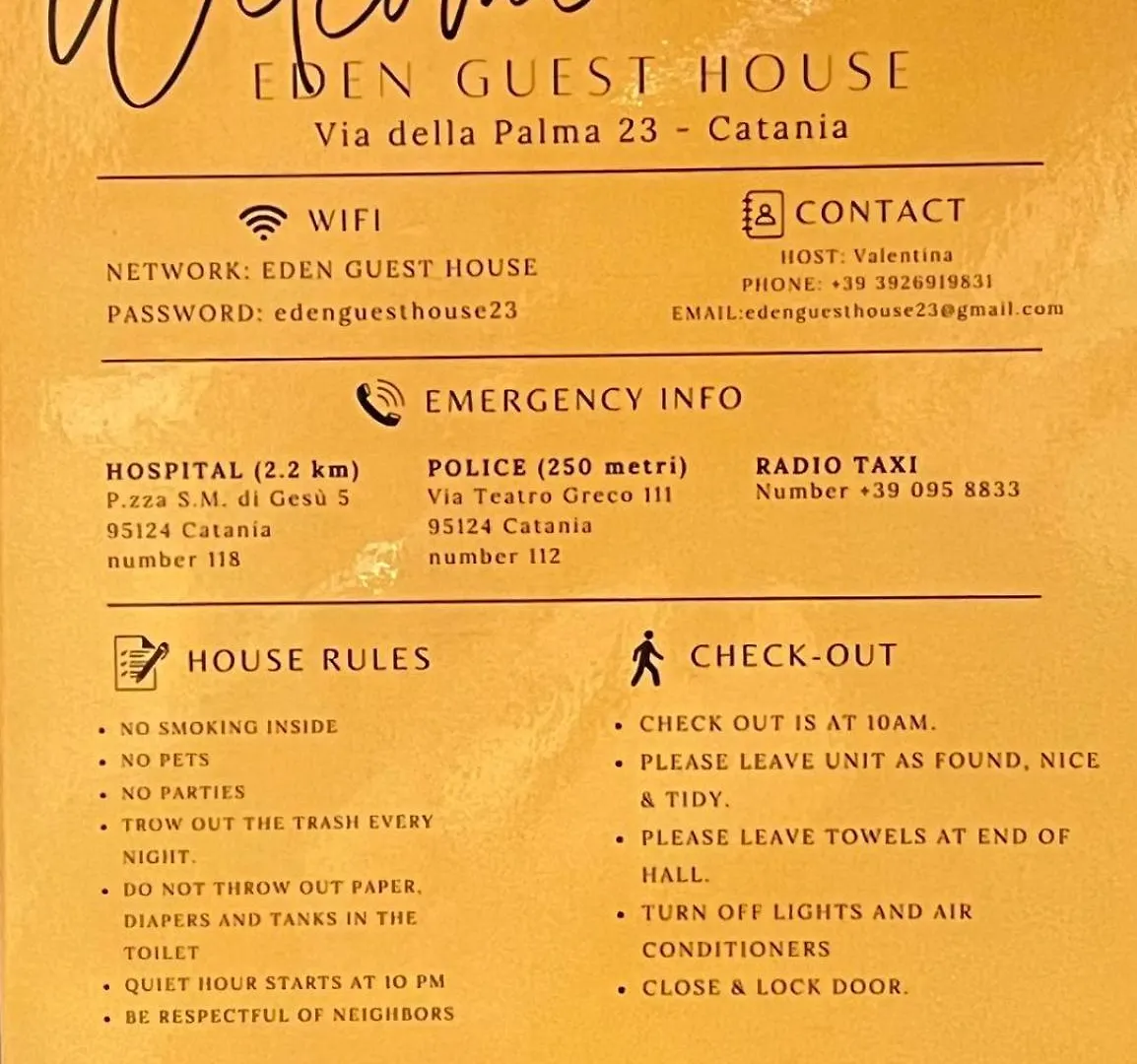 בית נופש קטאניה Eden Guest House איטליה